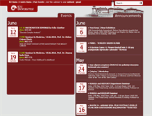 Tablet Screenshot of events.ku.edu.tr