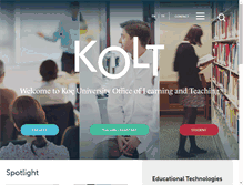 Tablet Screenshot of kolt.ku.edu.tr