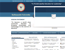 Tablet Screenshot of ku.edu.np