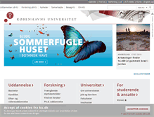 Tablet Screenshot of ku.dk