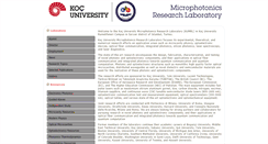 Desktop Screenshot of microphotonics.ku.edu.tr