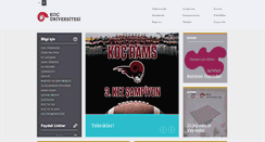 Desktop Screenshot of ku.edu.tr