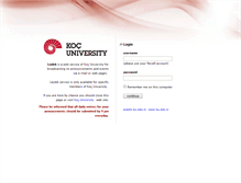 Tablet Screenshot of leylek.ku.edu.tr