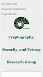 Mobile Screenshot of crypto.ku.edu.tr
