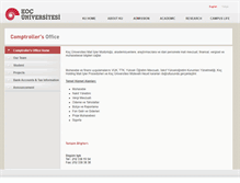 Tablet Screenshot of comptroller.ku.edu.tr