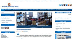 Desktop Screenshot of library.ku.ac.ke