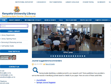 Tablet Screenshot of library.ku.ac.ke